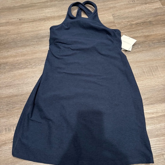 Beyond Yoga Spacedye Under Lock and Key Mini Dress in Nocturnal Navy - Picture 4 of 9